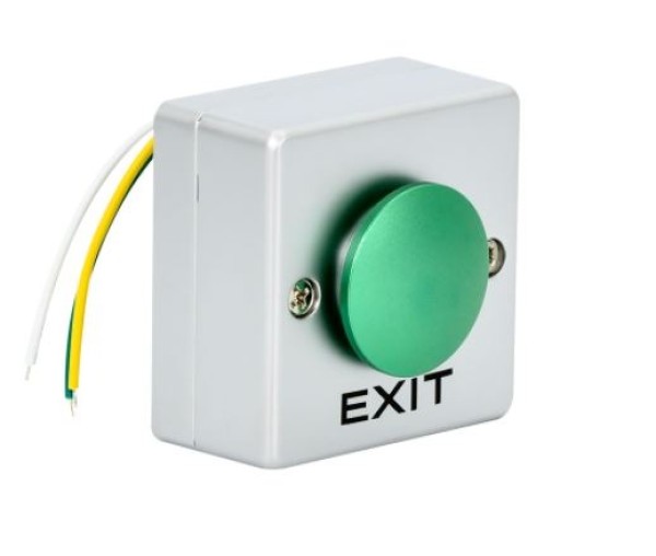 Control CON-EXIT9 Falon kivüli nyomógomb 53x53x28 mm NO/NC - zöld